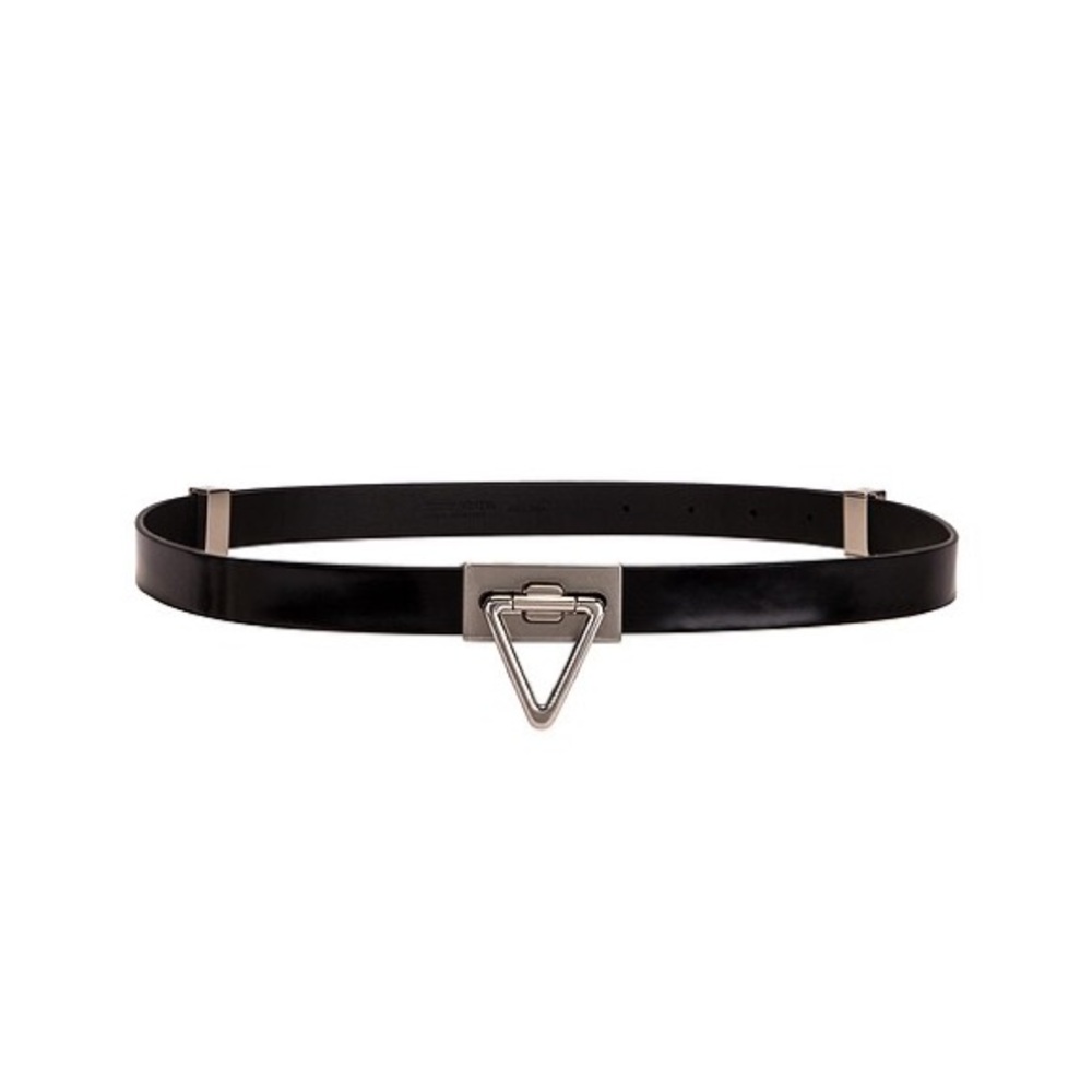 Bottega Veneta Black Leather Belt